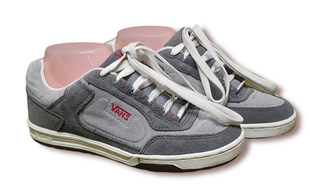 Vans Grey Suede Skater Fashion Street Wear Sneakers Shoes